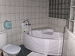 Bathroom in Hotel Millennium - accommodation in Tokaj