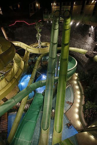 Water slides in the Aquapark of Demjen - Cascade Hotel 