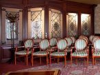 Elegant conference room of Hotel Obester in Debrecen, in the downtown